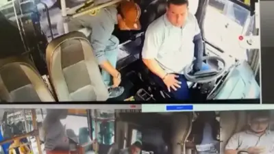 Ladrones azotan a conductores de buses en el centro de Medellín, Antioquia