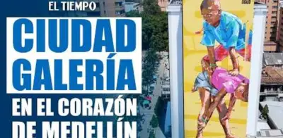 Medellín transforma su centro con siete murales gigantes en nueva galería a cielo abierto