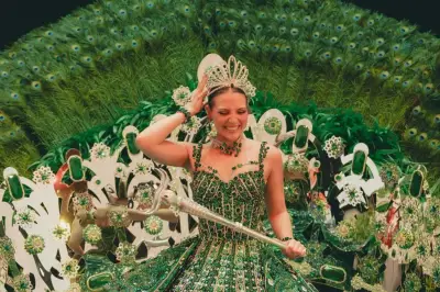 Michelle Char se corona como Reina del Carnaval de Barranquilla 2026 con espectacular vestido verde