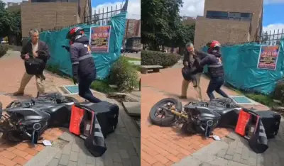 Motociclista agrede a adulto mayor en Suba tras reclamo por invasión de zona peatonal