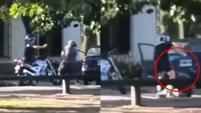 Motociclista asesina a conductor tras pelea por choque menor en vía pública