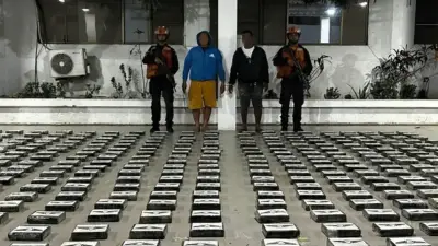 Operación naval intercepta lancha con más de 400 kilos de cocaína en el Caribe colombiano