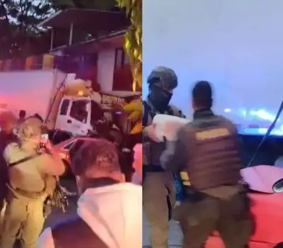 Persecución policial desencadena choque múltiple en El Bordo, Cauca, con vehículos incrustados en vivienda y comercio