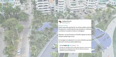 Petro cuestiona megaproyecto de $168 mil millones en Cartagena y desata debate sobre prioridades