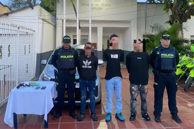 Policía captura a tres hombres por tráfico de armas en Baranoa, Atlántico