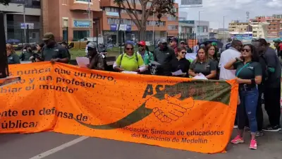Polémica por protestas docentes en Antioquia: Gobernación anuncia retención salarial