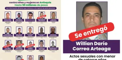 Se entrega en Antioquia uno de los agresores sexuales más buscados con recompensa de $50 millones