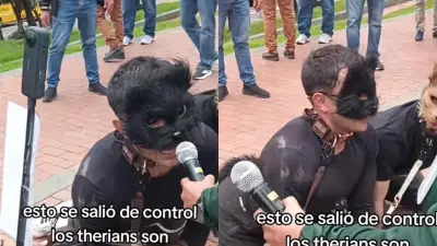 Therians en protestas por salario mínimo: polémica por jóvenes que se identifican como animales