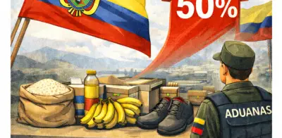 Transportadores ecuatorianos amenazan con protestas por aranceles del 50% de Noboa a Colombia