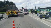 Accidente vial en Suba deja vehículo volcado y emergencia por explosión en el norte de Bogotá