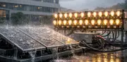 Científicos chinos crean generador que transforma lluvia en electricidad y enciende 50 luces