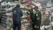 DIAN incauta más de 19.000 rollos de tela de contrabando en edificio de Bogotá