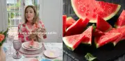 Experta en protocolo revela la forma correcta de comer sandía en eventos formales y el error común