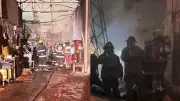 Incendio en Soacha genera temor entre residentes: bodega de colchones queda en pérdida total