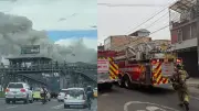 Incendio estructural en edificio de ocho pisos en Bogotá: Bomberos atienden emergencia