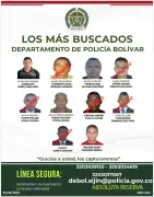 Policía de Bolívar intensifica capturas de delincuentes con apoyo ciudadano y cartel de buscados