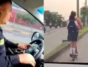 Policía de Cali genera indignación por comentarios soeces contra madre e hija en patineta eléctrica