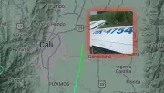 Primeras imágenes revelan avioneta accidentada en cañaduzal cerca del aeropuerto de Cali