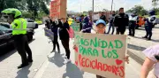 Recicladores protestan en Bogotá por exclusión en mesas de diálogo con el Gobierno