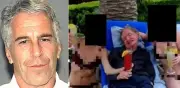 Revelan fotos de Stephen Hawking en isla de Jeffrey Epstein con mujeres en bikini