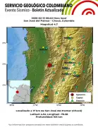 Temblor de 4,7 en Chocó se sintió en Antioquia y Risaralda este viernes