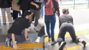Therians sorprenden en TransMilenio: Jóvenes con máscaras y colas de perro causan polémica en Bogotá