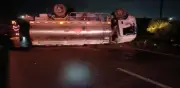 Volcamiento de carrotanque con combustible cierra variante Cajicá-Zipaquirá por derrame