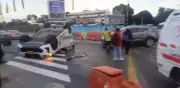 Volcamiento en Calle 100 con Carrera 53 Causa Caos Vial en Suba y Deja Una Persona Lesionada