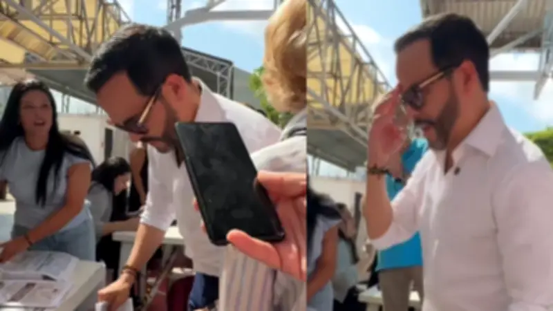 Abelardo de la Espriella vota en Montería mientras encuestas muestran ventaja de Cepeda