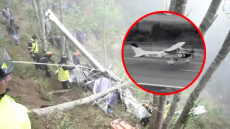 Accidente aéreo en Colombia deja 4 muertos, incluido heredero millonario y exfutbolista