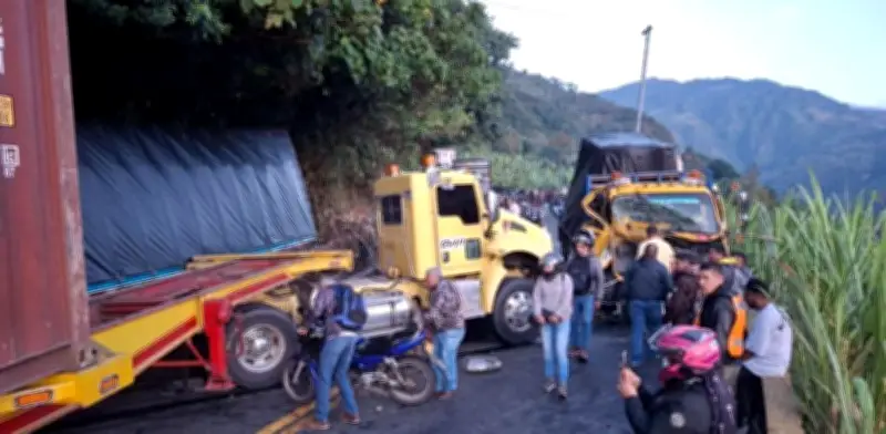 Accidente en vía Cajamarca-Ibagué causa cierre total y caos vial: Invías confirma bloqueo en Melgar