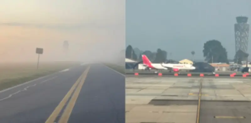 Aerocivil alerta retrasos en vuelos en tres ciudades colombianas por condiciones climáticas adversas