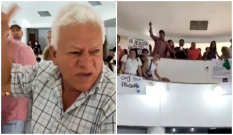 Agarrón y manotazos en Concejo de Bucaramanga suspenden debate de empréstito millonario