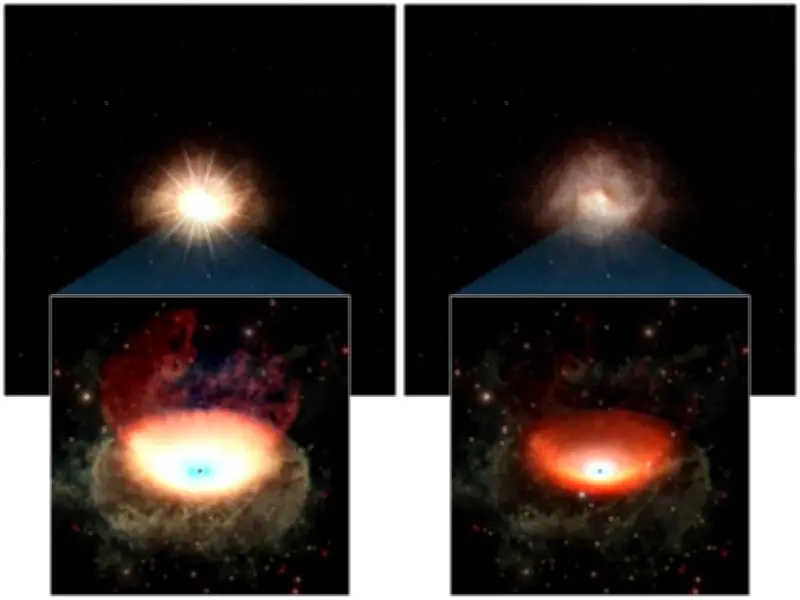 Agujero negro supermasivo se atenúa drásticamente en tiempo récord, revela estudio internacional