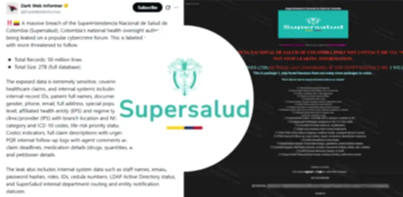 Alerta por filtración masiva de datos de Supersalud: 50 millones de registros expuestos en foro de cibercrimen