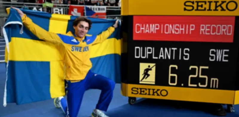 Armand Duplantis iguala a Sergey Bubka con su cuarto oro mundial bajo techo en Polonia