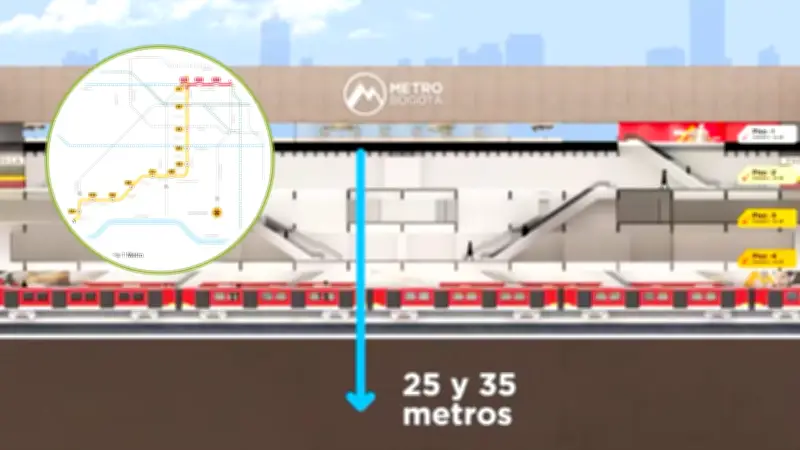 Así será la Línea 2 del Metro de Bogotá: 11 estaciones y 20 minutos desde el centro hasta Suba