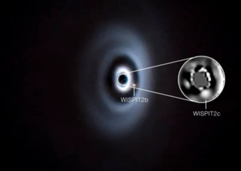 Astrónomos capturan formación de dos planetas en sistema estelar joven WISPIT 2