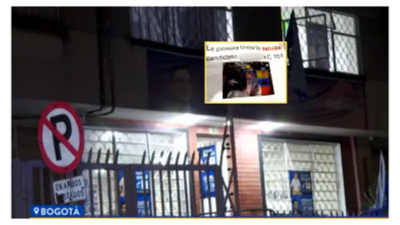 Atacan sede de campaña de David Valencia en Teusaquillo con amenazas de 'primera línea'