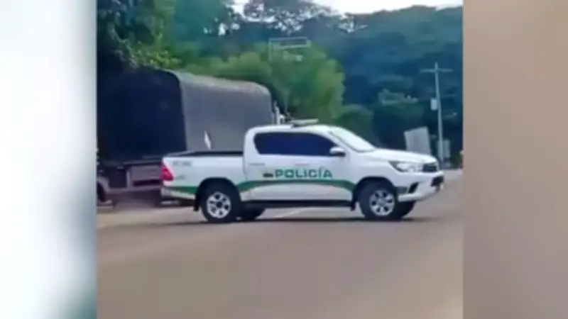 Atentado con artefacto explosivo contra control policial en Cesar, cerca de Curumaní