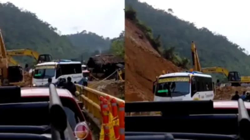 Autopista Medellín-Bogotá reabre gradualmente tras derrumbe de 60.000 m³ en San Luis
