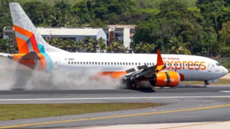 Avión de Air India Express sufre daños en tren de aterrizaje tras aterrizaje brusco en Tailandia