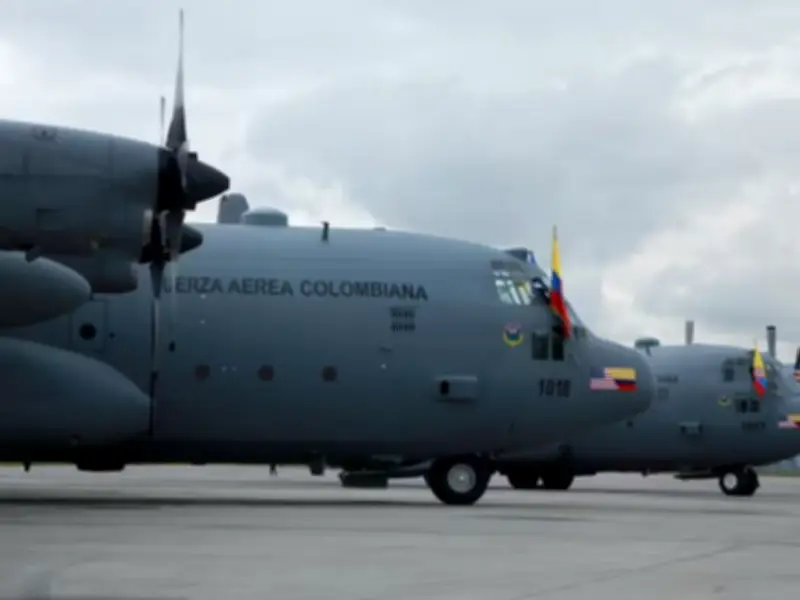 Avión Hércules de la Fuerza Aeroespacial Colombiana se accidenta en Putumayo con 110 personas a bordo