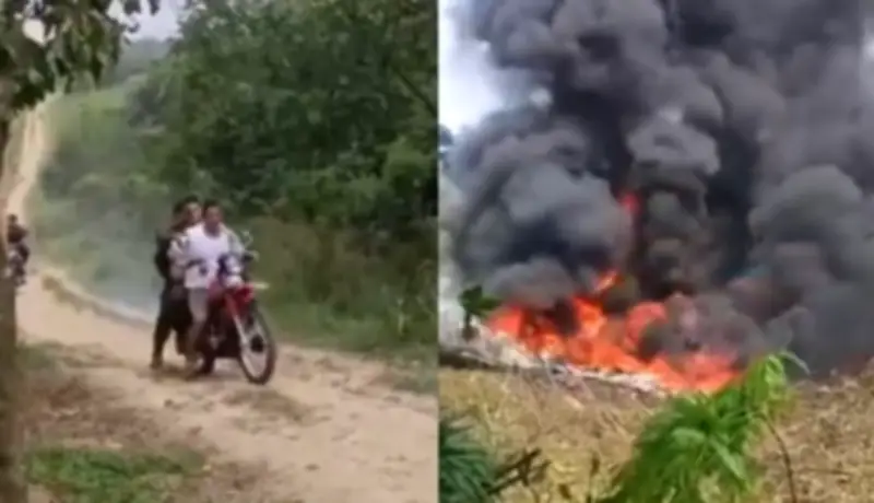 Avión militar se estrella en Putumayo: civiles auxilian a sobrevivientes antes de llegada de ayuda oficial