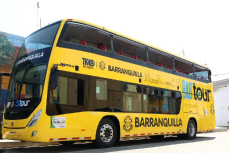 Barranquilla estrena bus turístico panorámico de dos pisos para recorridos culturales