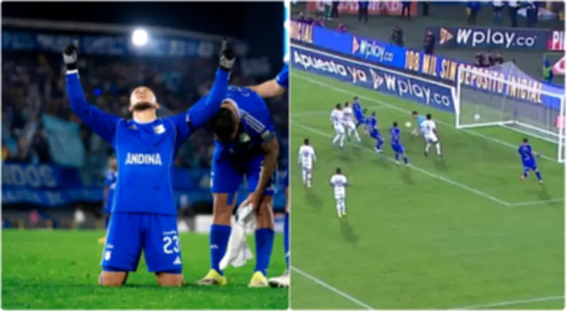 Blooper de arquero de Fortaleza permite empate de Millonarios en partido con homenaje a Castrillón