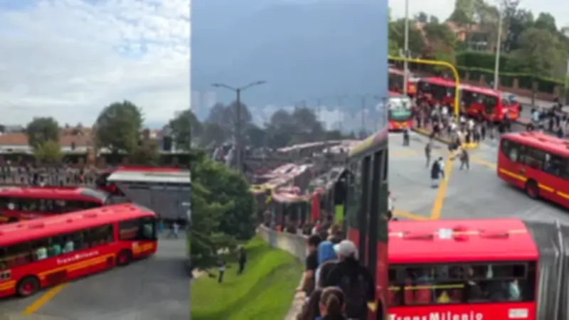 Bloqueos por protestas del metro afectan TransMilenio y movilidad en Bogotá
