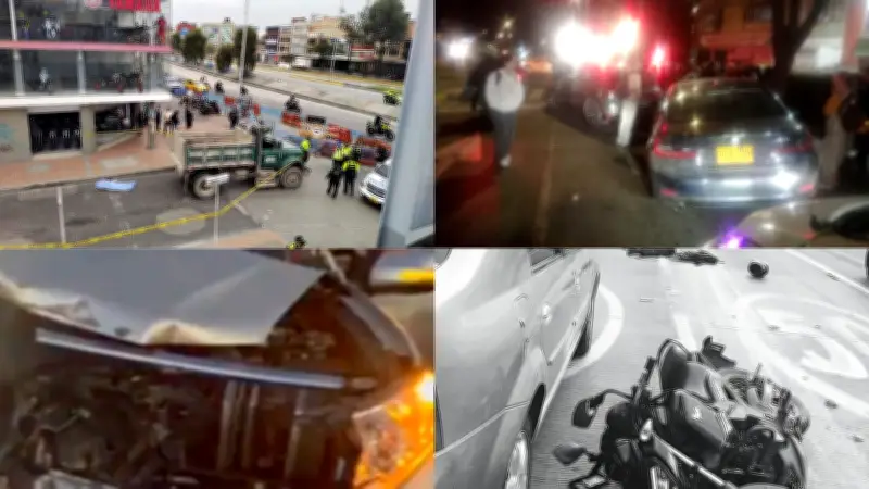 Bogotá en alerta: seis muertos en accidentes viales en menos de 24 horas