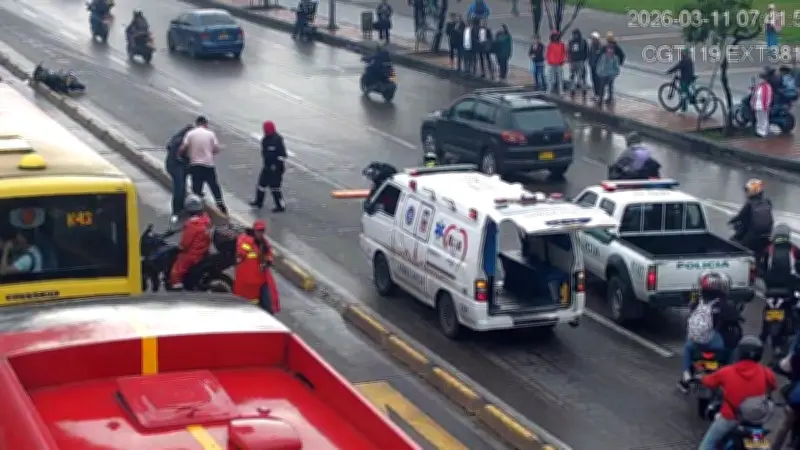 Bogotá enfrenta caos vial por lluvias e inundaciones este miércoles 11 de marzo