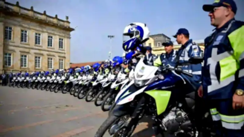 Bogotá fortalece control vial con 71 motocicletas nuevas para agentes de tránsito